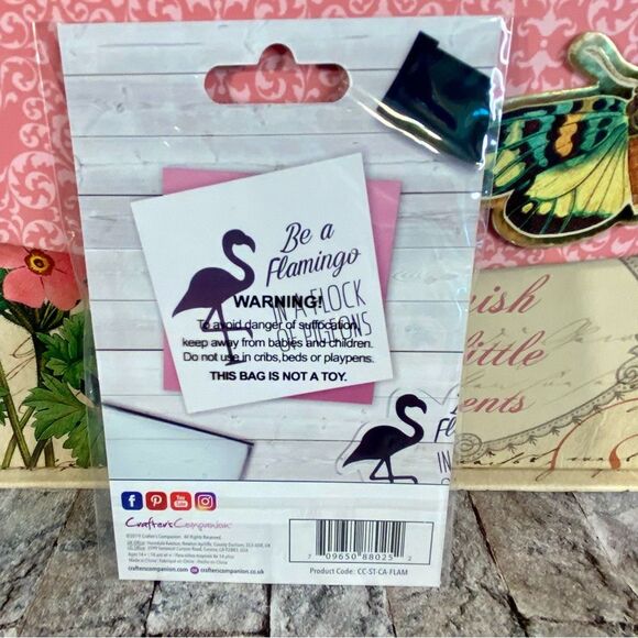 Crafter's Companion Clear Acrylic Stamp NWT Be A Flamingo 1 Piece Handmade Cards - Picture 3 of 4